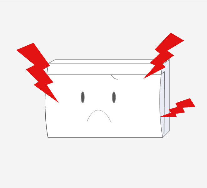 異常な音を発する住宅用分電盤のイラスト