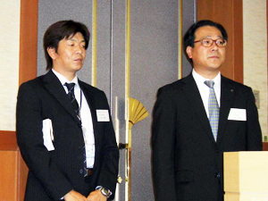 NTTファシリティーズ今井部長様(右)と出口課長様